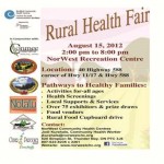  2nd Annual Rural Health Fair August 15