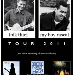 Folk Thief & My Boy Rascal to play Bohemian Cafe