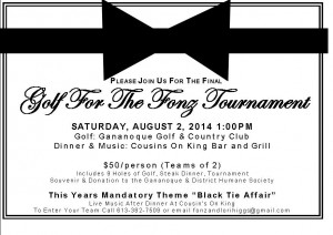 2014 golf for the fonz invite