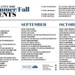 AUGUST EVENTS @ the Cove