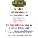 Wednesday Washer Toss at the Legion